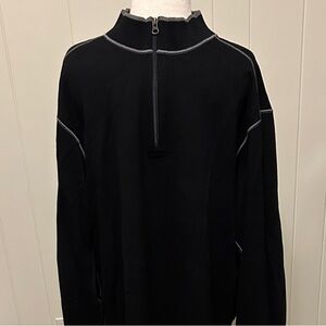 Cutter & Buck Men's Black Zip-Up Sweater